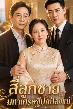 สี่ลูกชายมหาเศรษฐีปกป้องแม่